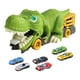 thumbnail image 5 of Camión devorador de dinosaurios para niños, camión de almacenamiento, dinosaurio novedoso 6 coches pequeños, 5 of 9