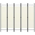 thumbnail image 3 of vidaXL 4-Panel Black Freestanding Folding Room Divider 63"x70.9", 3 of 97