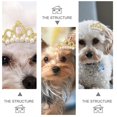 thumbnail image 2 of Hair Clip Crown Shape Dog Bowknot Bow-tie Hairpin Grooming Puppy Accessories, 2 of 11