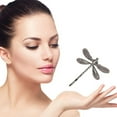 thumbnail image 6 of Dragonfly Shape Women's Metal Hair Clips Barrette Slide Grips Clip Hairpin Best K2F2, 6 of 9