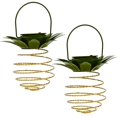 thumbnail image 1 of 2 uds farolillo Solar para exteriores luces colgantes en espiral Led, farolillos de arte del hierro lámpara decorativa para exteriores, jardín, Patio kaili Sencillez, 1 of 5