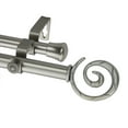 thumbnail image 3 of 13/16" Dia Adjustable 28-48 inch Double Curtain Rod with Traute Finials - Satin Nickel,(4727-285), 3 of 3