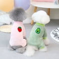 thumbnail image 1 of Chaqueta de terciopelo de peluche BRILLAR para perros pequeños y mascotas 20*32cm Rojo Verde, 1 of 4