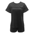 thumbnail image 4 of Summer Women's Shorts Suit for Daily and Wear Round Neck Design Versatile Style Comfortable Fit Easy Care for All Occasions Bathing Suit Covers Womens Bathing Suit Bottom Board Shorts plus Size, 4 of 5