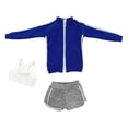 thumbnail image 4 of Moda 1/6 Escala Ropa de Muñecas Femeninas, Figuras de Mujeres Ropa de Muñecas Figura Femenina Ropa para Figuras de Acción Femeninas de 12 Pulgadas Acc Azul Hugo Traje de muñeca femenina, 4 of 7