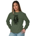thumbnail image 4 of Butterfly Moth Spiritual Crystal Ball Women's Long Sleeve T Shirt Brisco Brands M, 4 of 6