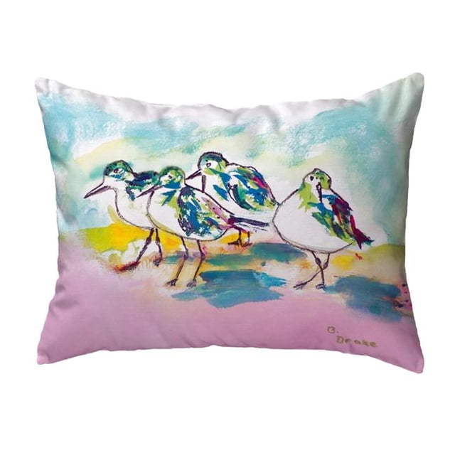 Betsy Drake KS953 Coussin Rose Sans Cordon 11 x 14 Po.