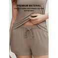 thumbnail image 3 of HEARTNICE Womens Shorts Pajama Set, Ribbed Knit Tank Top and Shorts Pj Lounge Sets Sleepwear, 3 of 6