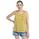 thumbnail image 1 of Blusa básica con bolsillo bordado Roman Fashion/Juvenil, 19222 (Mostaza) amarillo G, 1 of 5