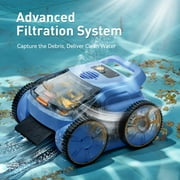(2025New) Seauto SAT 20 Robotic Pool Vacuum up to 180 Mins Run Time Robotic Pool Cleaner above Ground Pool Vacuum for Inground Pools Wall Climbing Pool Vacuum up to 2000 sq.ft