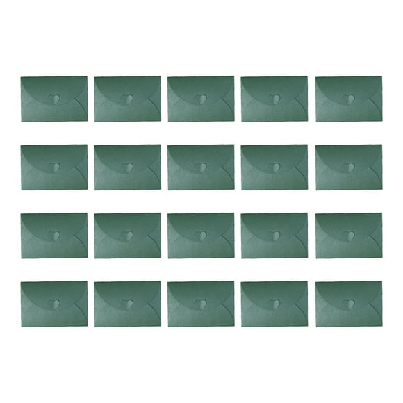 Youkk 1/2/3 50piece Eco-Friendly Kraft Paper Envelopes - For Special Occasions Easy To Seal Recyclable Materials blackish green 155*105mm(M) 1 Pc