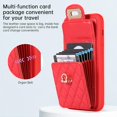 thumbnail image 4 of Phone Case for iPhone 12 Pro Max 6.7 Wallet Cover with Credit Card Holder Shoulder Crossbody Strap Long Lanyard Leather Cell Accessories iPhone12promax 5G i 12s Plus iPhone12 12pro Promax Women Red, 4 of 15