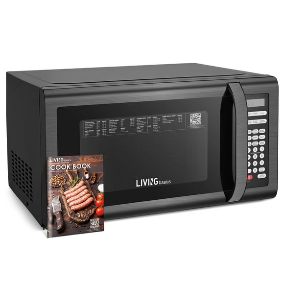 1.6 Cu.ft 1500W Countertop Microwave Oven with Smart Sensor, 6 Preset Menus and 10 Power Levels, Timer Function
