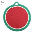 thumbnail image 3 of CAROOTU Colorful Cotton Rope Coasters Heat Insulation Placemats Simple Style Kitchen Accessories for Home Restaurant, 3 of 6