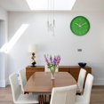 thumbnail image 3 of Reloj de pared Jomparis moderno para oficina, decoración verde, 30 cm, 3 of 7