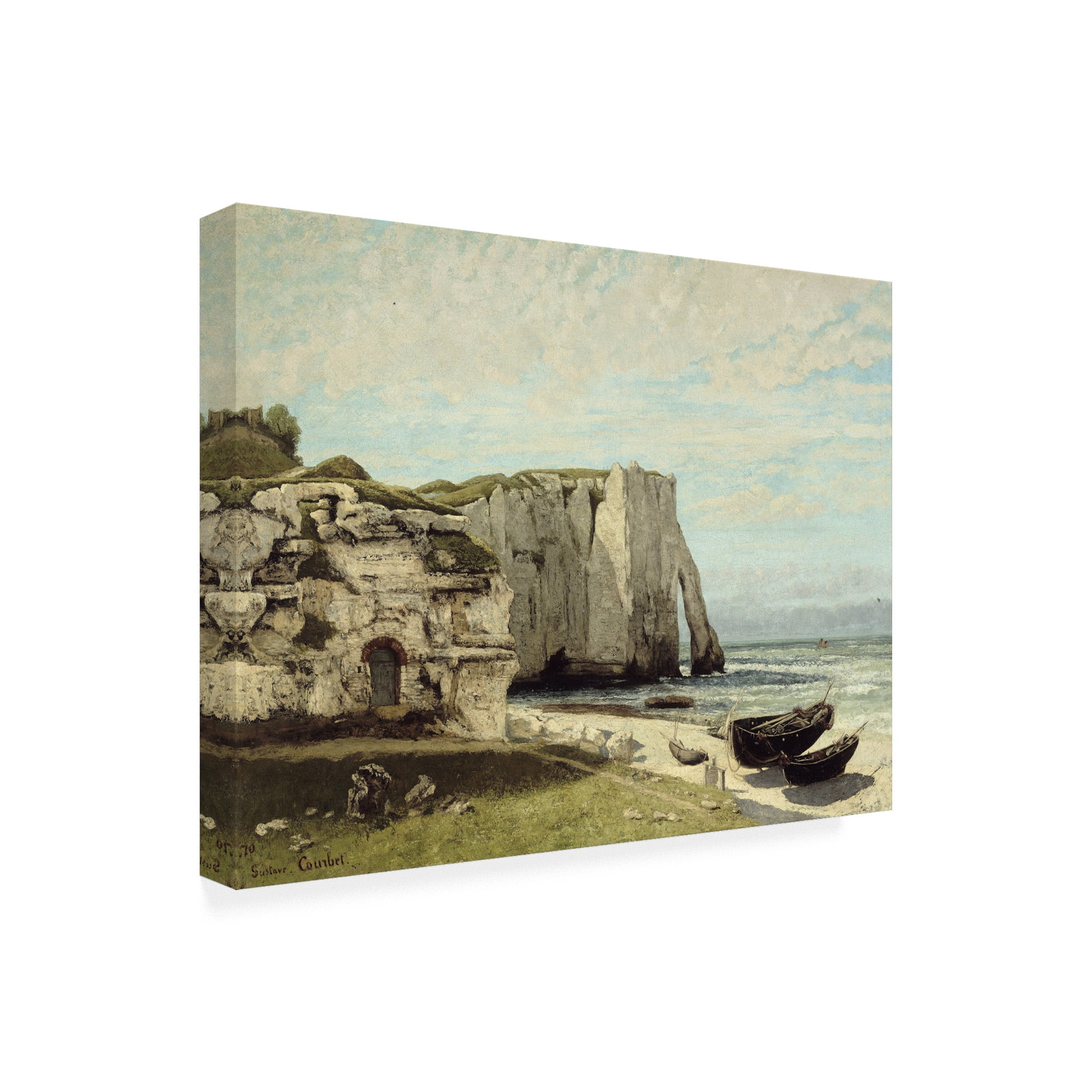 Trademark Fine Art 'The Etretat Cliffs after the Storm' Canvas Art by Courbet