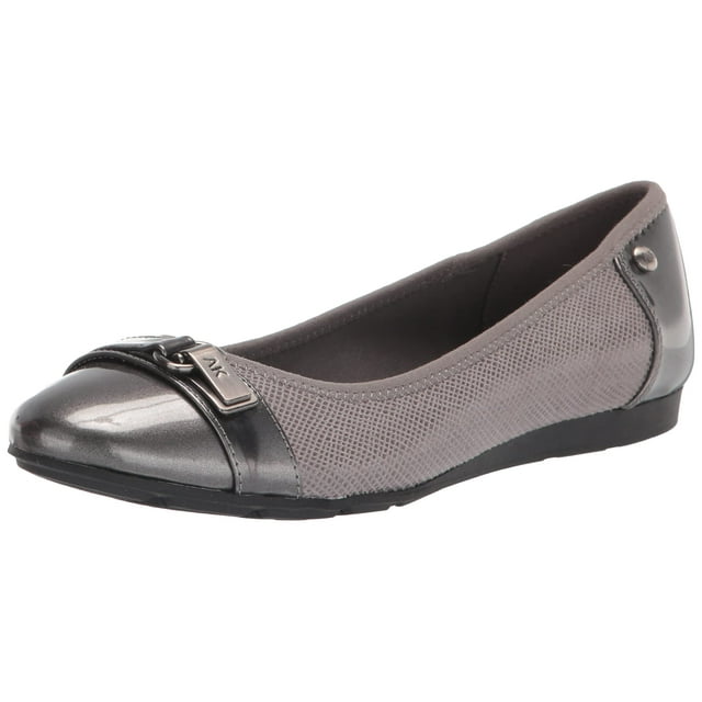 Zapatos Anne Klein Able Ballet Flat para mujer, color gris, talla 40