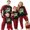 Red Mom, variant on Christmas Family Matching Clothes Outfits for Couples Dog Owner Long Sleeve T-Shirt Casual Trouser Pant Set Xmas Party