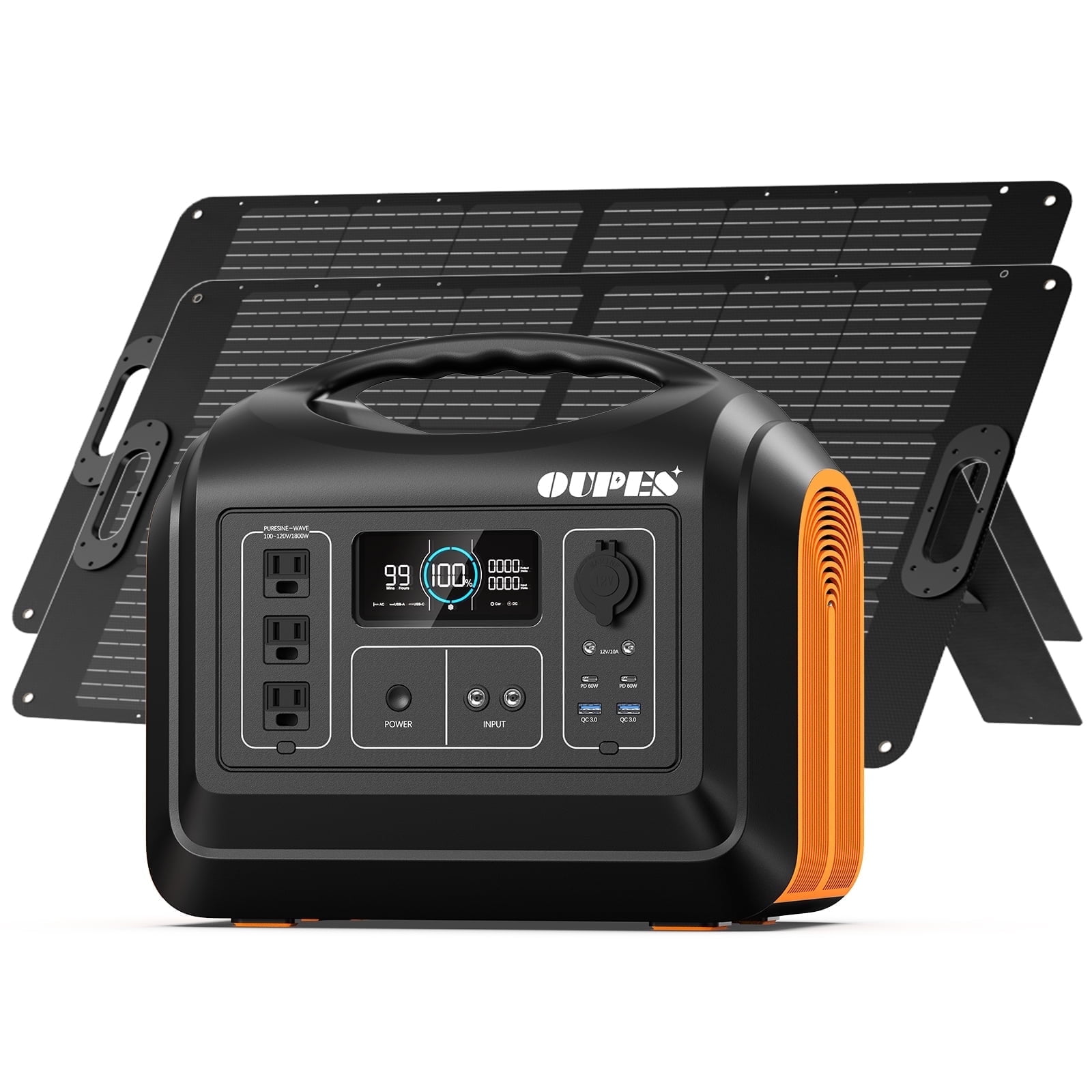 Jackery Solar Generator 1000 v2 with 100W Solar Panel,1060Wh