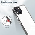 thumbnail image 6 of SaniMore for iPhone 14 Plus Case Ultra Slim Transparent [Never-Yellowing], Rugged PC & TPU Bumpers Cover Built-in Detachable Lens Protector Anti-Fall Shockproof Protective Shell, =Black, 6 of 8