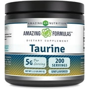 Amazing Formulas Taurine Powder 1 Kg (2.2 Lb) 200 Servings