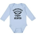 thumbnail image 3 of Inktastic Handpicked for Earth by My Cousin in Heaven with Angel Wings Boys or Girls Long Sleeve Baby Bodysuit, 3 of 5