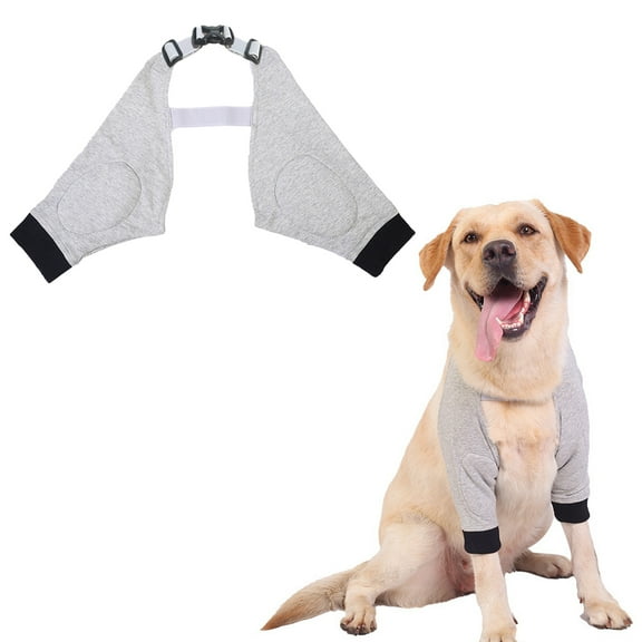 Soft Padded Dog Elbow Braces for Wound Healing, Recovery Support Protective Canine Leg Sleeves