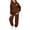 Brown, variant on Toddler Sweatsuit Set for Girls 2 Piece Long Sleeve Bow Hoodies Pullover and Jogger Pants Fall Winter Clothes 2-3 Years Girls Clothes