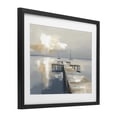 thumbnail image 2 of Stupell Industries Coastal Pier with Two Boats Seascape Black Framed Print Under Glass, 21 x 17, by Kim Curinga, 2 of 8