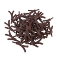 thumbnail image 1 of 40 piezas de mini cuernos de ciervo artificiales para decoración de árboles y cosplay, cuernos de alce de plástico, tocados, astas de ciervo, etc. marrón, 1 of 8
