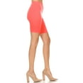 thumbnail image 3 of MOA COLLECTION Women's Solid Biker Shorts High-Waist Stretch Workout Pants, 3 of 4