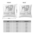 thumbnail image 4 of Funda de almohada supersuave Buffalo Trace con cremallera para dormitorio, sofá, sillón, fundas de almohada mullidas y acogedoras para todas las estaciones, almohada cuadrada, 4 of 8
