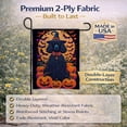 thumbnail image 5 of Black Standard Poodle Witchy Halloween Garden Flag 11.25 in x 15.5 in, 5 of 8