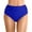 b36-Blue, variant on Women's Plus Size High Waisted Bikini Bottom Full Coverage Swim Bottom Bathing Suit Bottom(Blue,S)