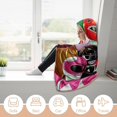 thumbnail image 6 of Power Rangers Wearable Blanket Cloak Arctic Velvet Hooded Blanket Soft Fuzzy Hoodie Blanket Cape for Adults Kids 40"x50", 6 of 8