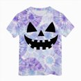 thumbnail image 2 of Futezty Halloween Shirt for Kids Short Sleeve T Shirt Boys Girls Pumpkin Face Graphic Tees 12M-13T, 2 of 5