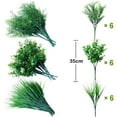 thumbnail image 2 of Qianfeng 18 Bundles Artificial Plants, Outdoor UV Resistant Greenery for Garden Decor, 2 of 13