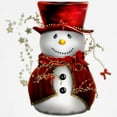 thumbnail image 3 of CafePress - Cute Snowman In Red Velvet Sweatshirt - Crew Neck Sweatshirt, 3 of 4