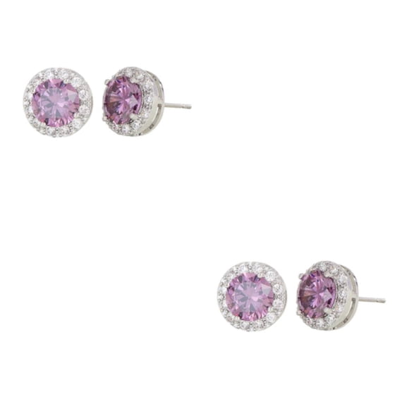 Sonducket 1 par de aretes de diamantes de imitación para mujer, reemplazo fácil de combinar, aretes de moda para fiestas y banquetes para Type6 NO6