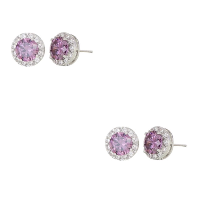 Sonducket 1 par de aretes de diamantes de imitación para mujer, reemplazo fácil de combinar, aretes de moda para fiestas y banquetes para Type6 NO6