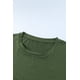thumbnail image 3 of ABPHQTO Camiseta de mujer verde con cuello redondo y estampado de diente de león, 3 of 5