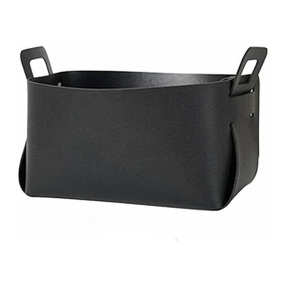 Cesta de almacenamiento Inteprter cuero Negro
