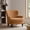 Caramel, variant on Christopher Knight Home Contemporary Boucle Upholstered Chair with Flared Armrest and Wood Frame, Caramel