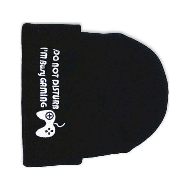 Qarigey Gorros Beanie para hombres No molestar Gaming Cuffed Knit Elástico Ropa Suministros Clima frío Moda Día de San Valentín Sombreros