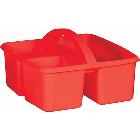 Teacher Created Resources  Red Plastic Storage Caddy - 6 Each
