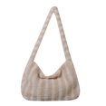 thumbnail image 1 of Bolso de hombro mullido de invierno para mujer, bolso de mano de felpa, bolso cruzado (blanco), 1 of 7