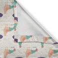 thumbnail image 4 of Ambesonne Hen Valance Pack of 2, Nibbling and Sitting Animals, 54"X18", Quartz Peach, 4 of 5