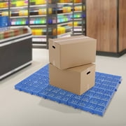 Plastic Pallets, 6 Pcs Waterproof Grid Ventilation Floor Pallet, Plastic Pallets for Storage, Grid Pad for Garage Basement Kitchen Supermarket Closet Platform-15.75 x 15.75 x 1.97 inch