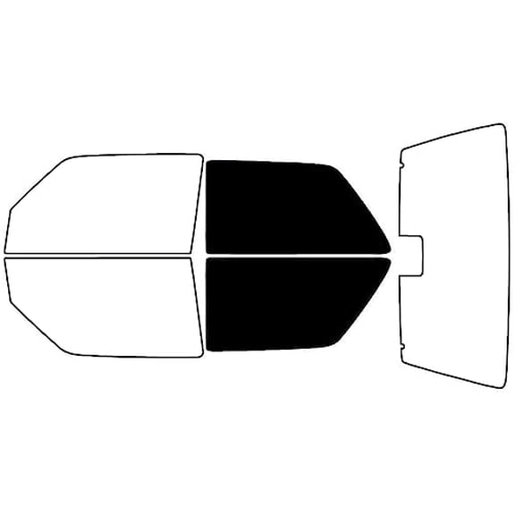 Rvinyl Window Tint Kit Compatible with Volkswagen Golf 1985-1992 (2 Door) - Back Precut Kit - 5%