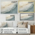 thumbnail image 4 of Designart "Minimalist Horizon With Beige And Grey Waves I" Coastal Minimalism Floater Framed Wall Decor, 4 of 5
